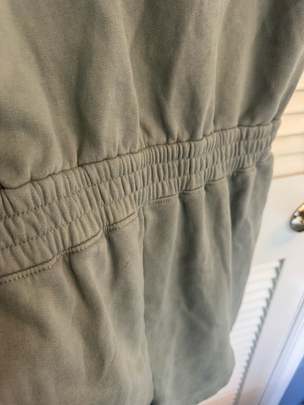 NWT!! Abercrombie & Fitch Hooded Fleece Romper in Light Green - Picture 12 of 13